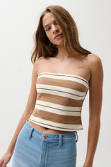 Pistola - Beverly Tube Top - Desert Egret Stripe