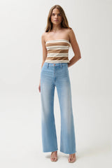 Pistola - Penny High Rise Wide Leg - Whisper