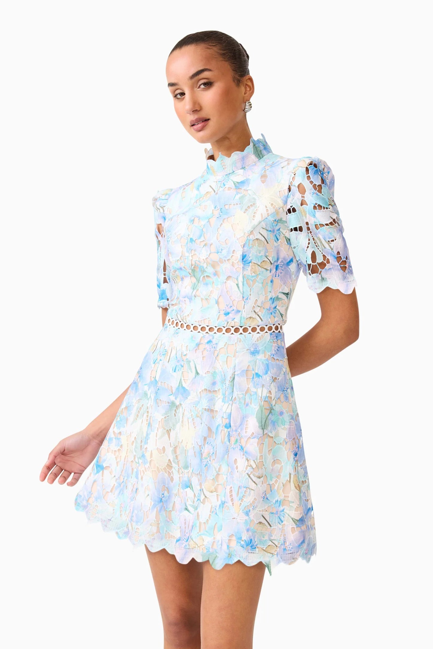 elliatt blue mini dress Elliatt Camelia Mini Dress in Blue TrenLend