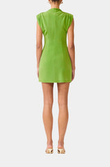 Elliatt - Marisol High Neck Mini Dress - Fern Green