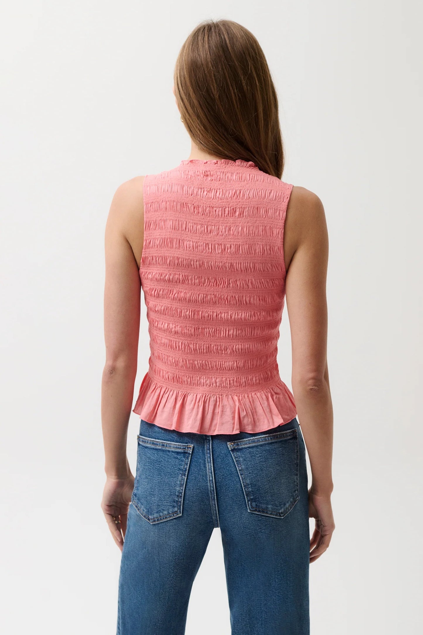 Pistola - Phoebe Smocked Tank - Coral Rose