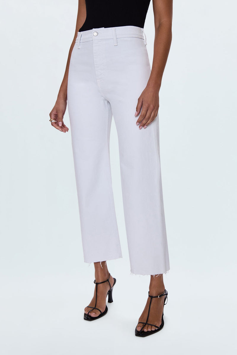 Pistola - Penny Crop High Rise Wide Leg Crop - Blizzard