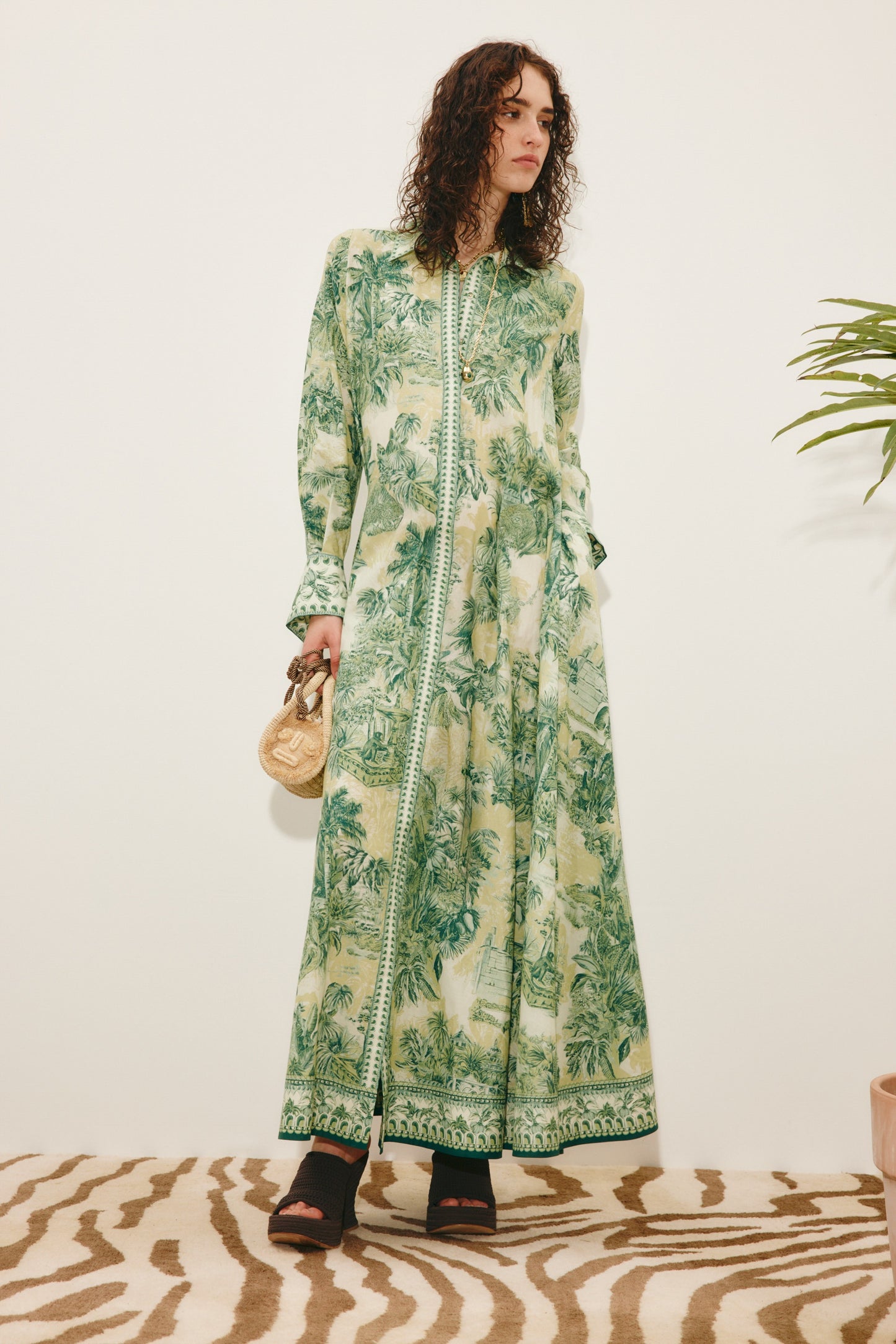 ALEMAIS - Sara Shirt Dress - Green