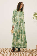 ALEMAIS - Sara Shirt Dress - Green