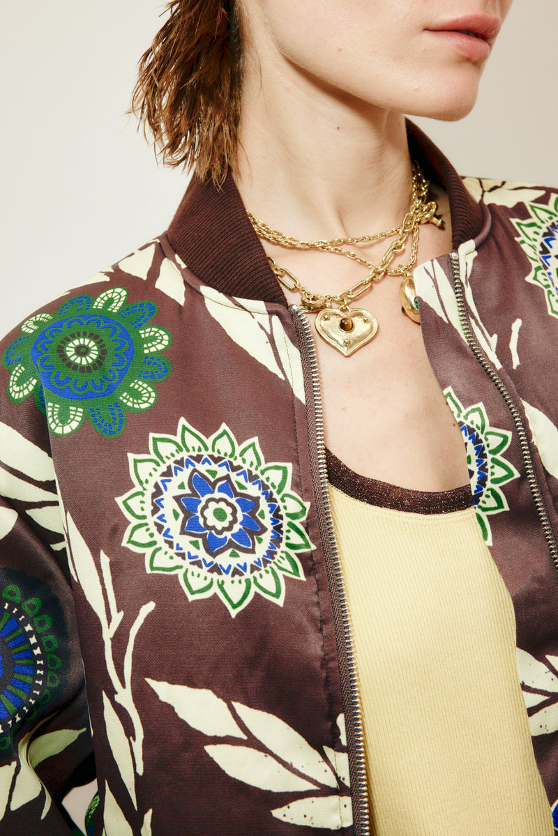 ALEMAIS - Jasper Bomber Jacket - Chocolate