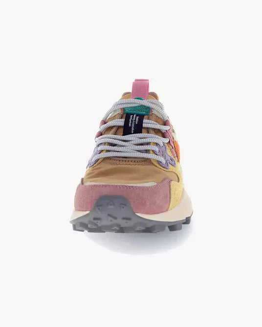 Flower Mountain - Yamano 3 Sneakers - Woman Suede/Nylon Rose-Light Orange-Orange