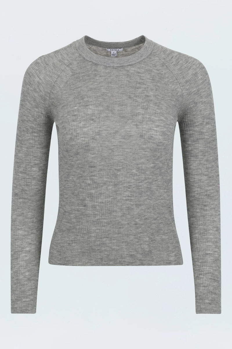 Pistola - Juno Feather Weight Sweater - Heather Charcoal