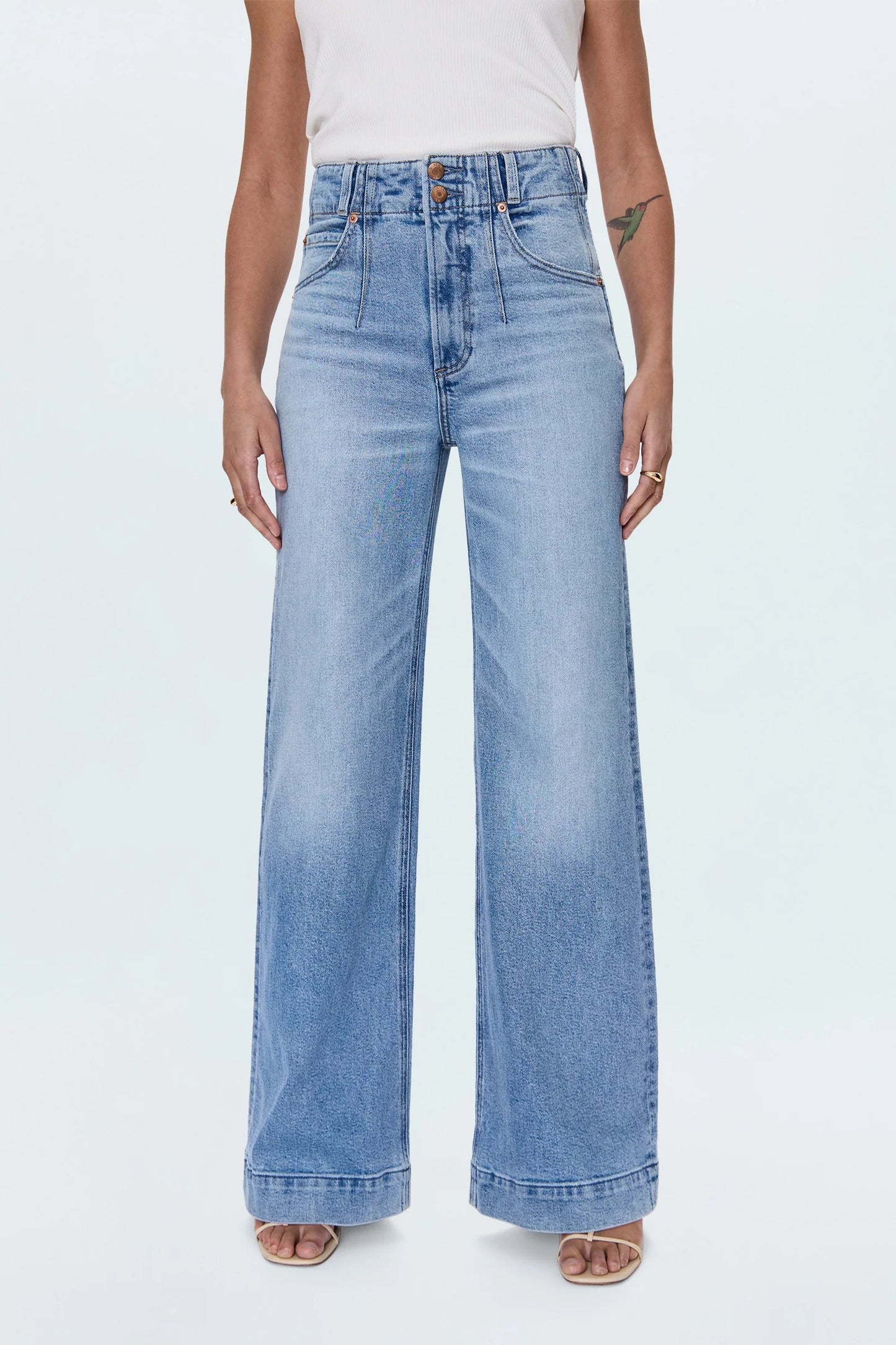 Pistola - Lana Double Button High Rise Ultra Wide Leg - Terrace