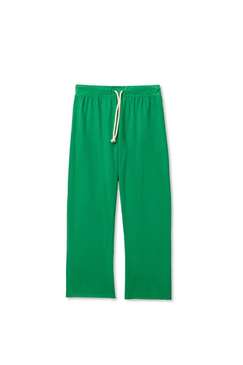 PerfectWhiteTee - Jamaica Beach Fleece Capri Pant - Grass