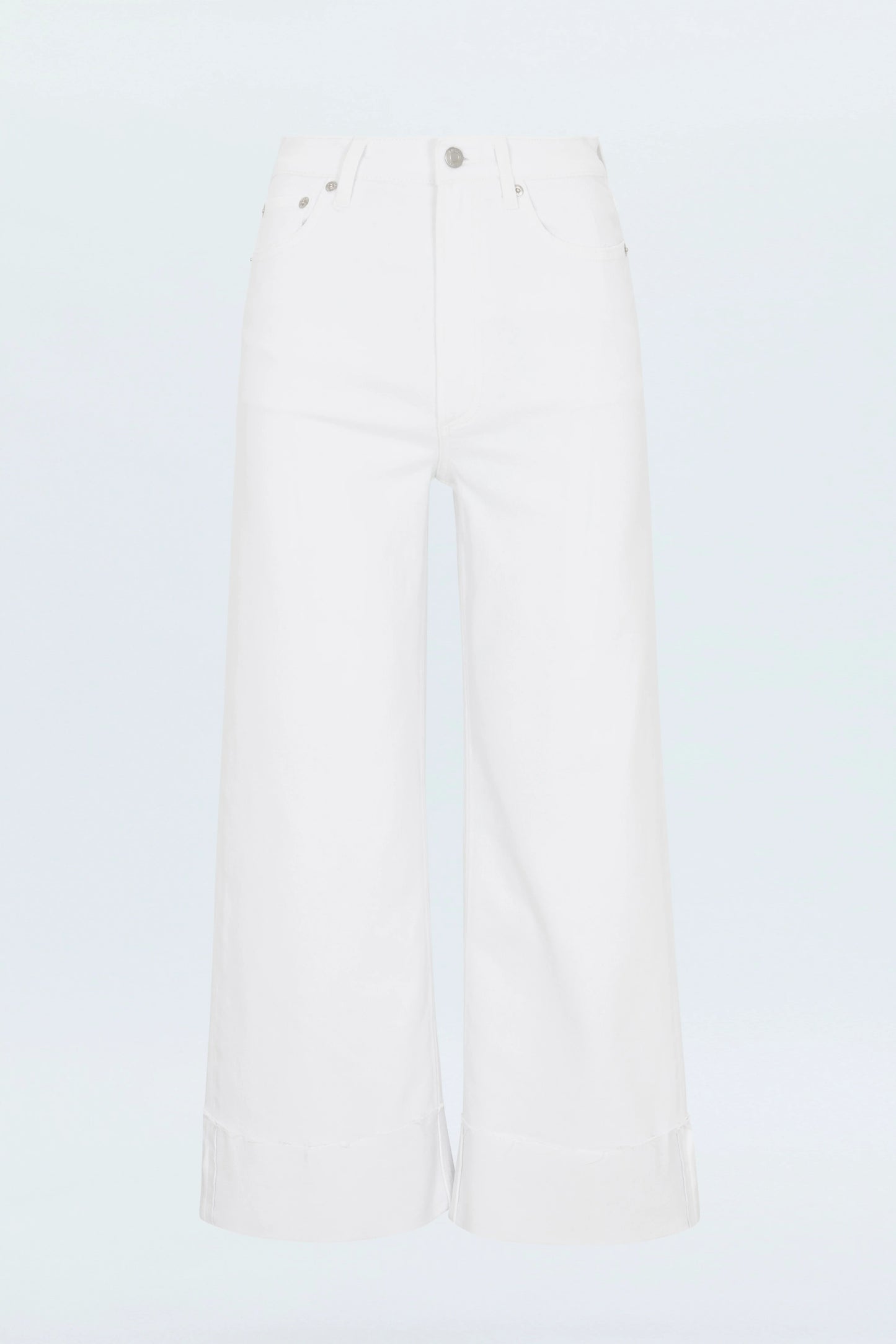 Pistola - Lana Cuffed Crop High Rise Ultra Wide Leg - Vivid White