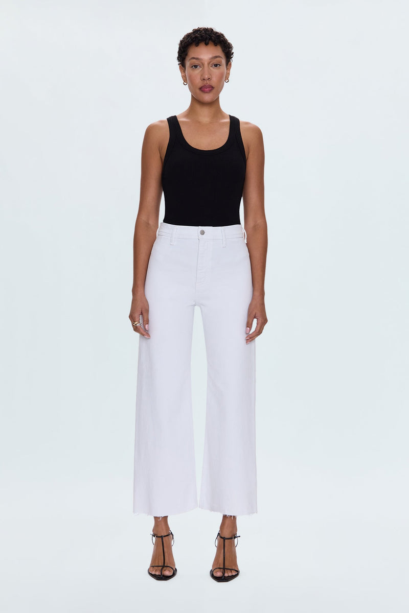 Pistola - Penny Crop High Rise Wide Leg Crop - Blizzard