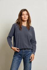 PerfectWhiteTee - Ziggy Reverse Fleece Crew Sweatshirt - Night