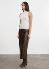 Enza Costa - Knit Cashmere Sleeveless Sweater - Chalk