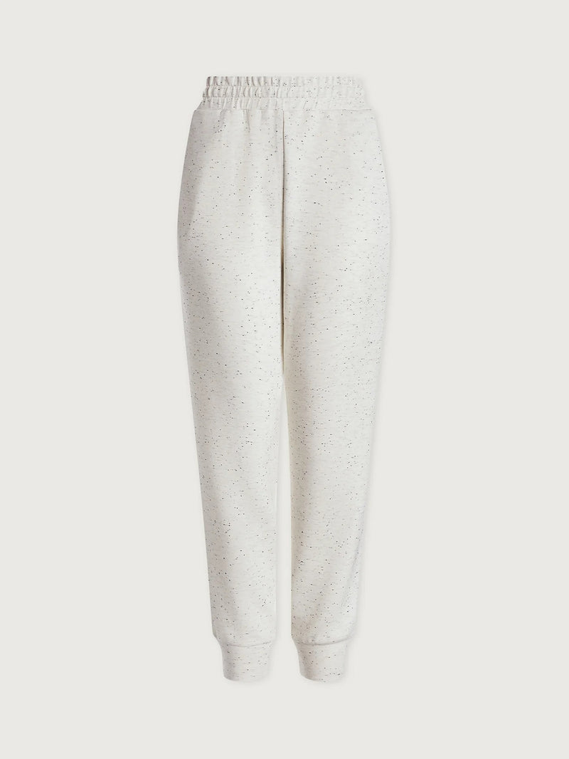 Varley - The Slim Cuff Pant 25 - Ivory Marl Fleck