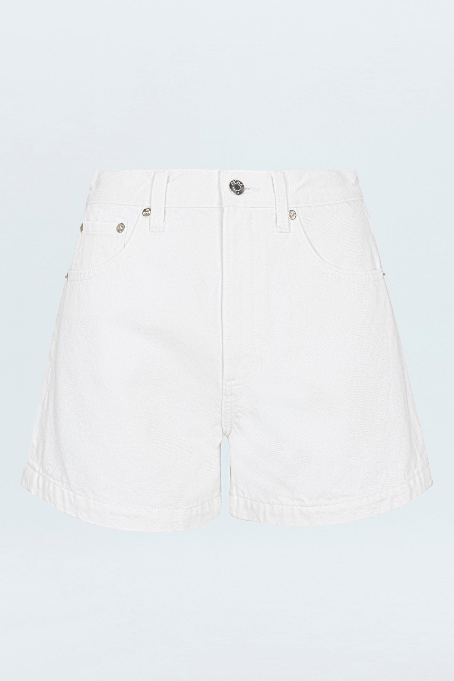 Pistola - Saige High Rise A-Line Short - Polished White