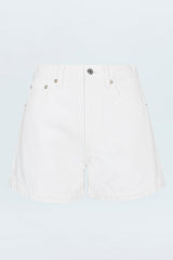 Pistola - Saige High Rise A-Line Short - Polished White