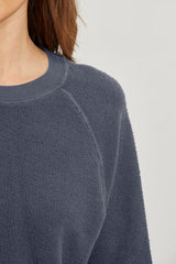 PerfectWhiteTee - Ziggy Reverse Fleece Crew Sweatshirt - Night