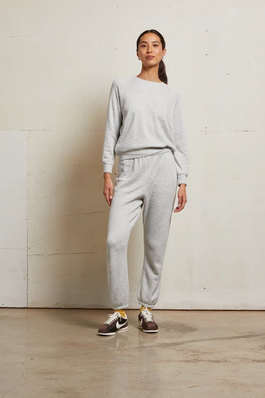 PerfectWhiteTee - Stevie Fleece Easy Sweatpants - Ash