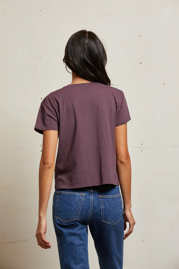 PerfectWhiteTee - Harley Boxy Crew Tee - Plum