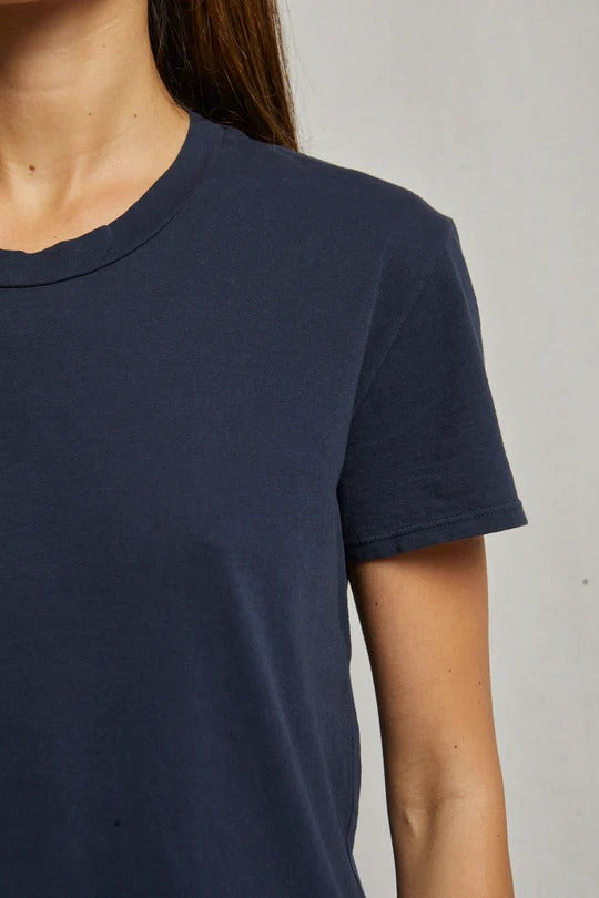 PerfectWhiteTee - Harley Boxy Crew Tee - Navy