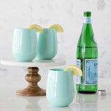 Unbreakable Stemless Wine Glass - Seafoam