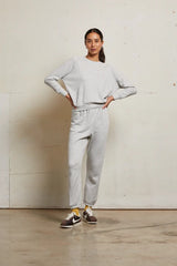 PerfectWhiteTee - Stevie Fleece Easy Sweatpants - Ash