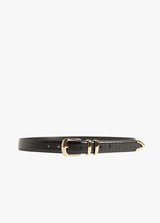 Favorite Daughter - The Jordan Belt Croc Embossed - Dark Brown Gold