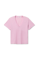 PerfectWhiteTee - Hendrix Boxy V Neck Tee - Sugar Pink
