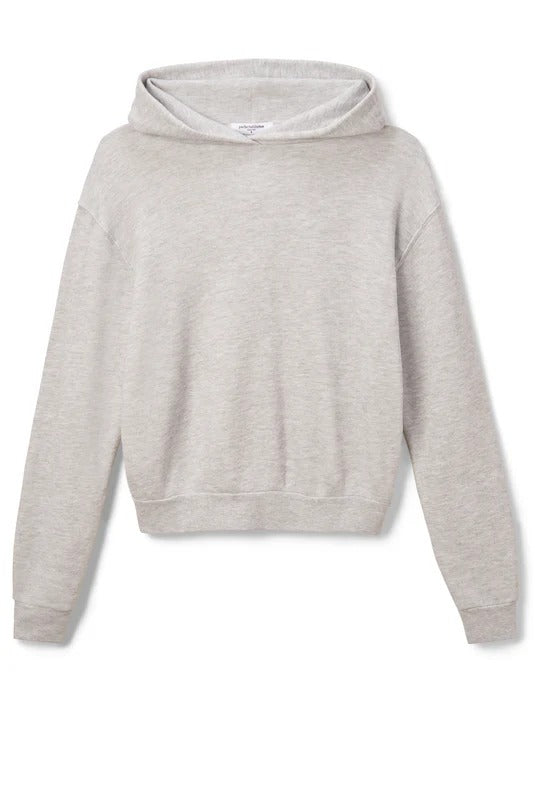 PerfectWhiteTee - Heart Fleece Pullover Hoodie - Ash