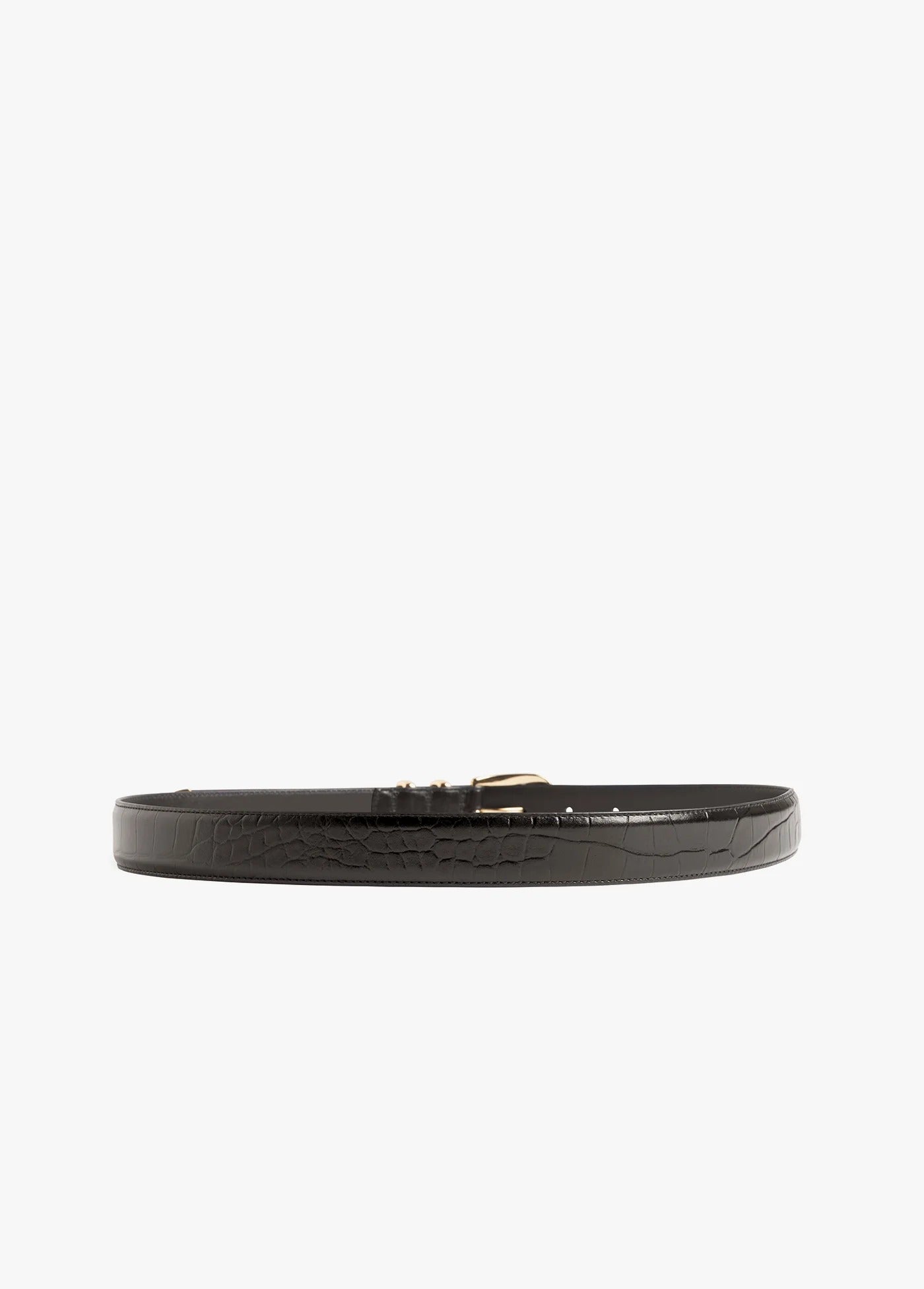 Favorite Daughter - The Jordan Belt Croc Embossed - Dark Brown Gold