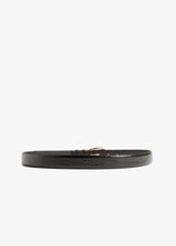 Favorite Daughter - The Jordan Belt Croc Embossed - Dark Brown Gold
