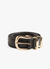 Favorite Daughter - The Jordan Belt Croc Embossed - Dark Brown Gold