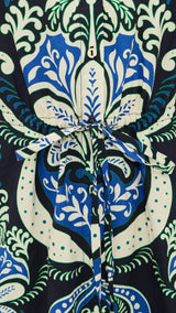 Cara Cara - Henry Dress - Palm Pavillion Cobalt