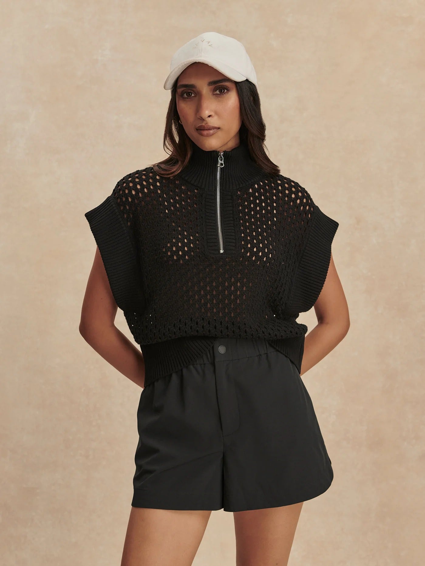 Varley - Gaines Half Zip Knit - Black