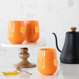 Unbreakable Stemless Wine Glass - Orange
