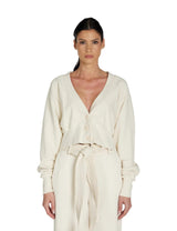 Les Tien - Diana Crop Cardigan - Ivory