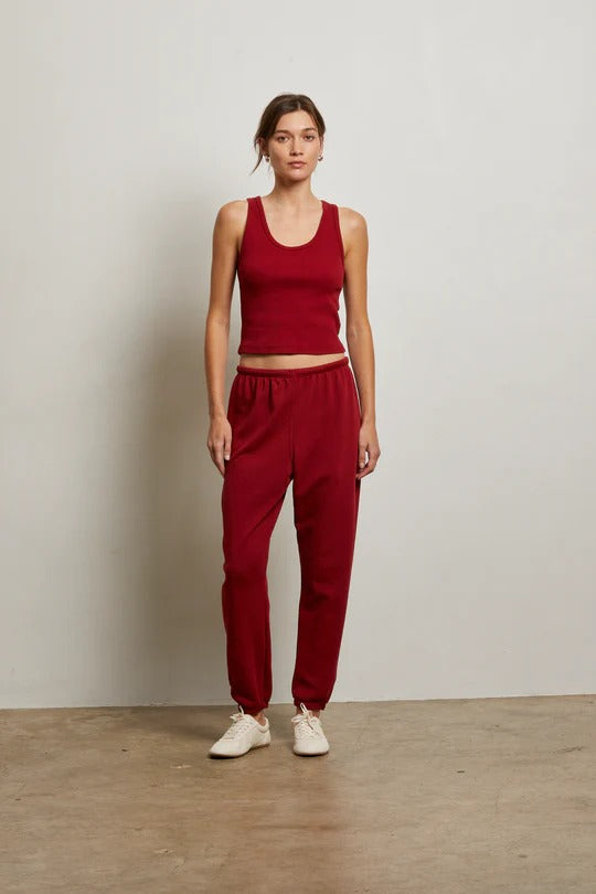 PerfectWhiteTee - Johnny French Terry Easy Sweatpant - Maple