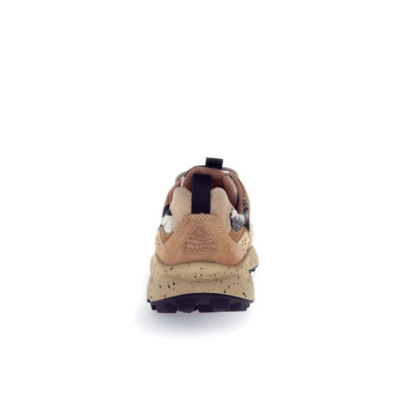 Flower Mountain - Yamano 3 Sneakers - Woman Suede/Woolen Knitting Braids Cheques Mud-Light Brown-B