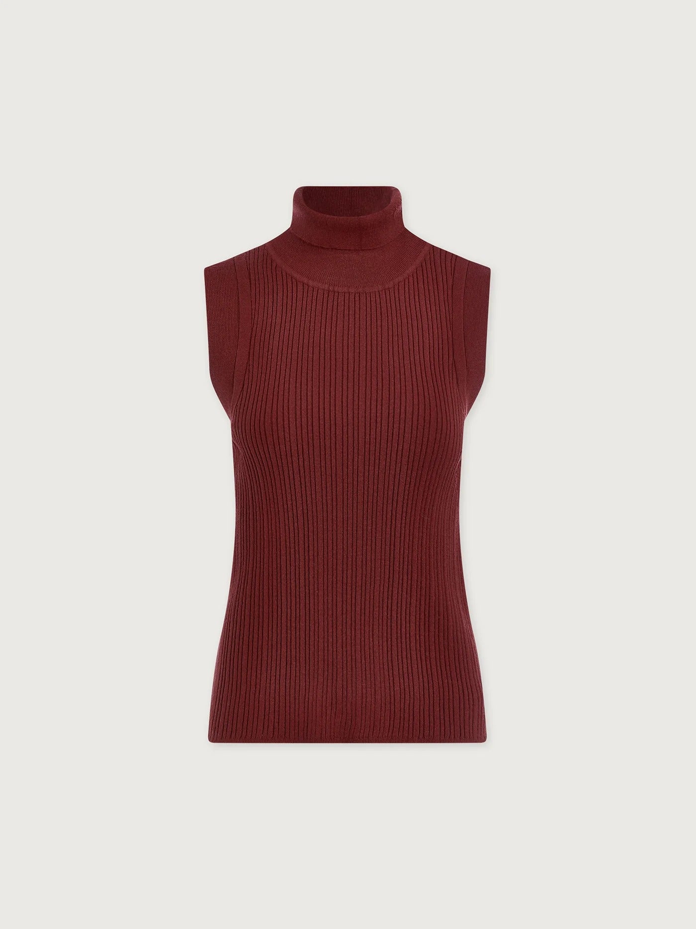 Varley - Anastasia Rib Knit Tank - New Maroon