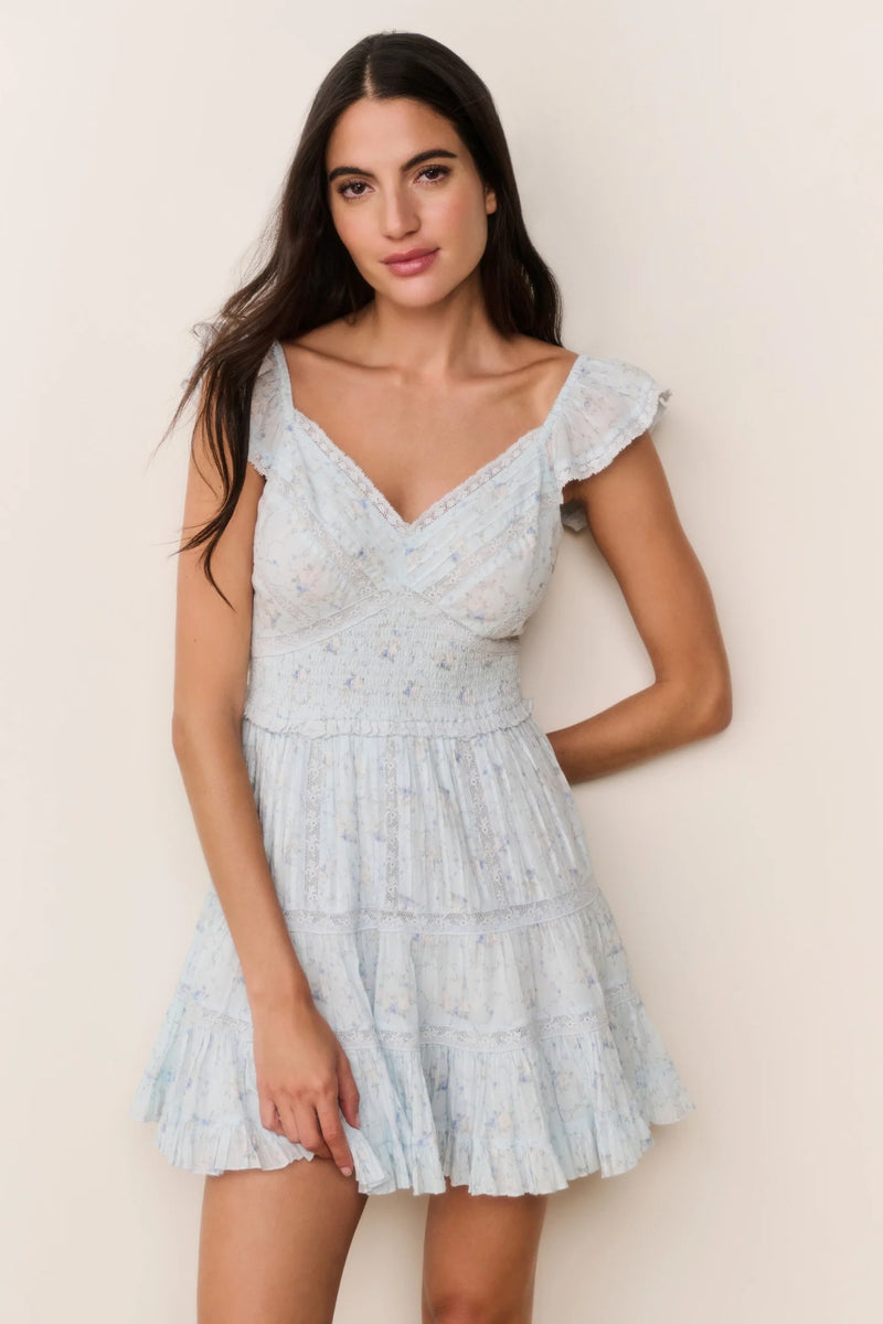 LoveShackFancy - Presline Dress - Snowdrop Blue