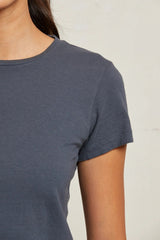 PerfectWhiteTee - Lisa Fitted Short Sleeve Tee - Night