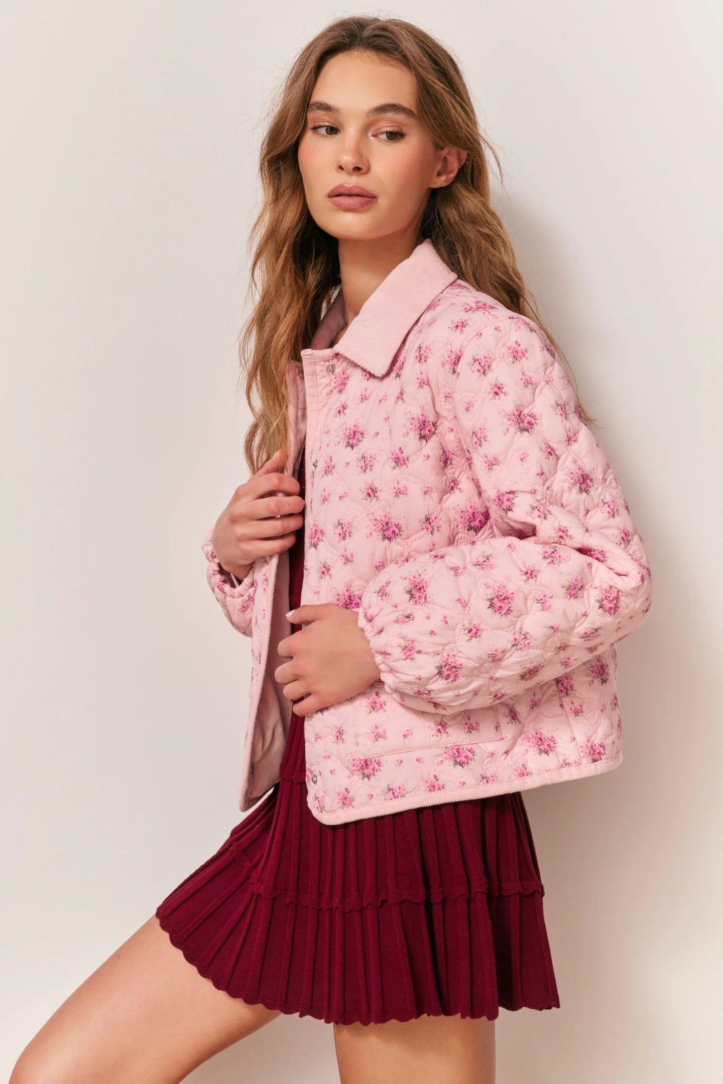 LoveShackFancy - Quinlette Jacket - Raspberry Fields
