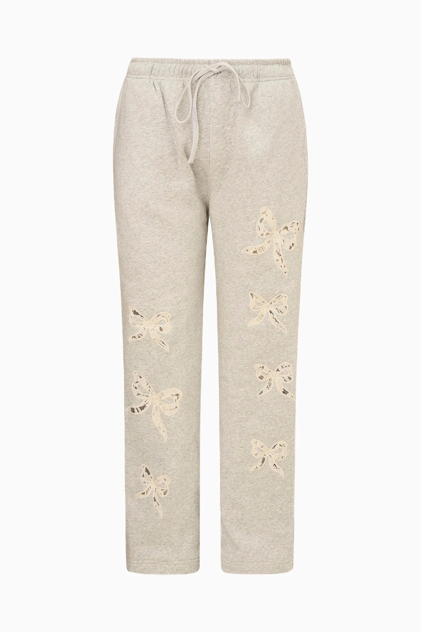 LoveShackFancy - Elma Sweatpants - Heather Grey