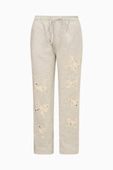 LoveShackFancy - Elma Sweatpants - Heather Grey