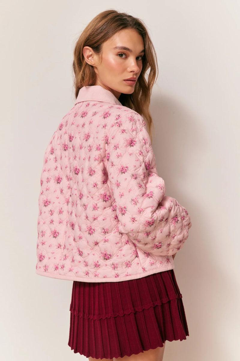LoveShackFancy - Quinlette Jacket - Raspberry Fields