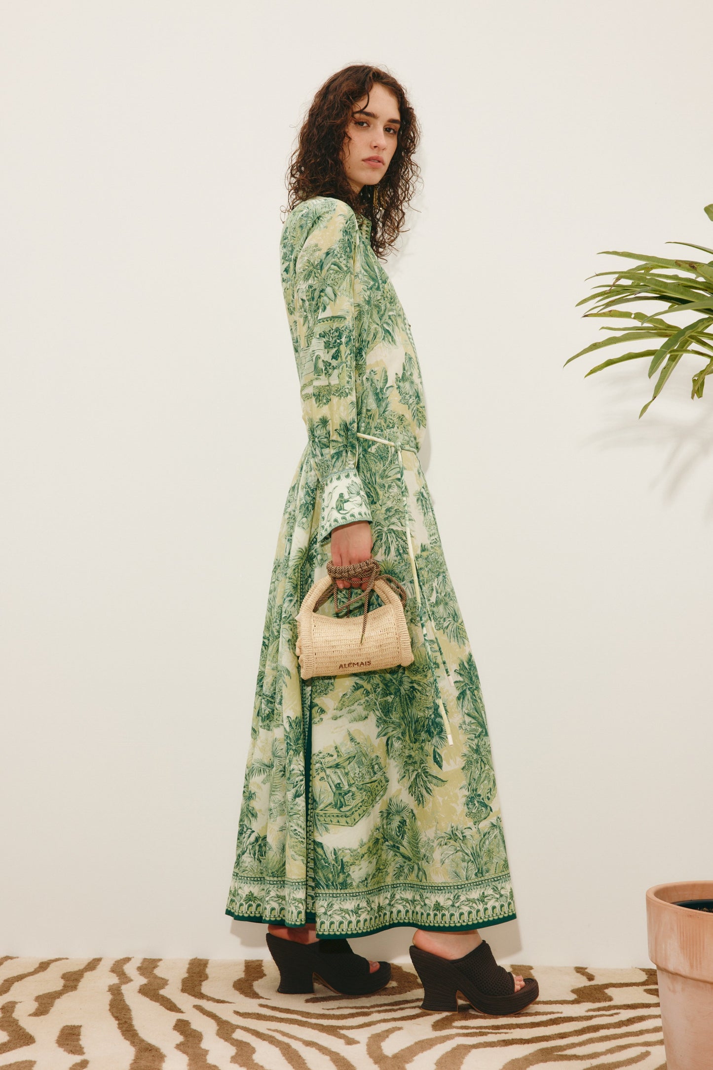 ALEMAIS - Sara Shirt Dress - Green