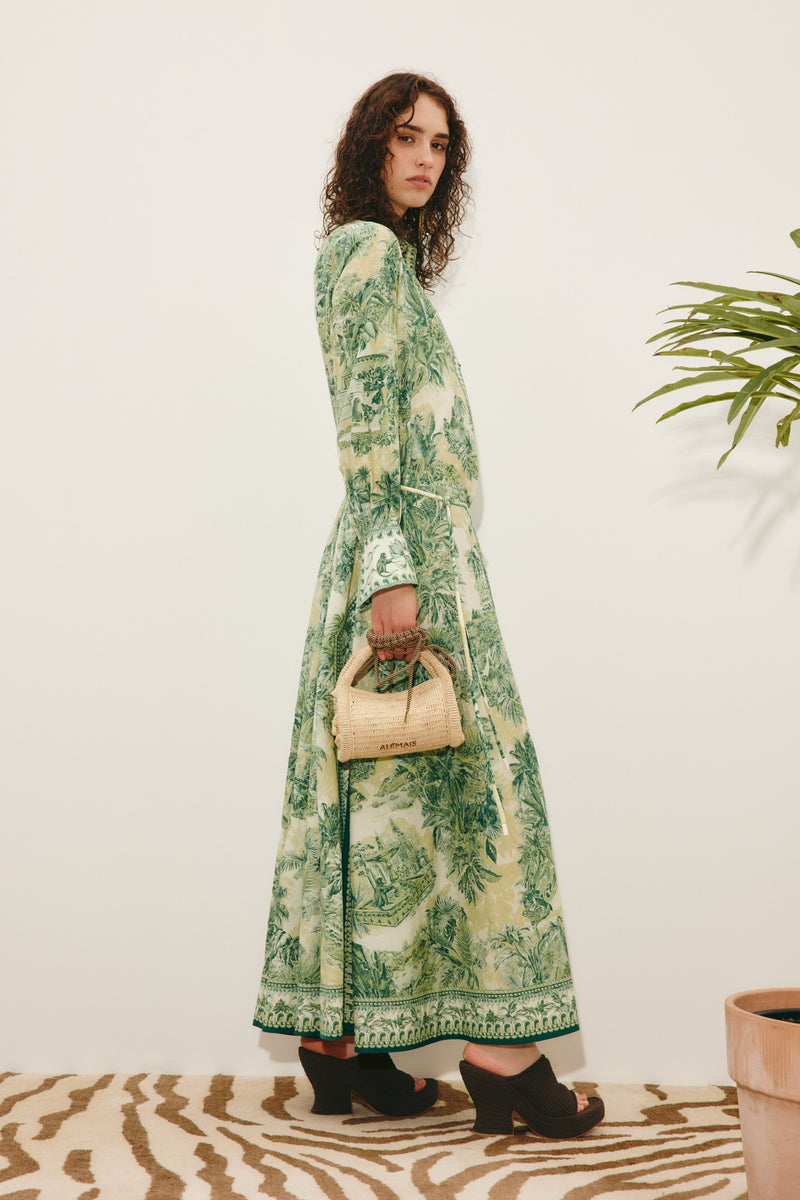 ALEMAIS - Sara Shirt Dress - Green