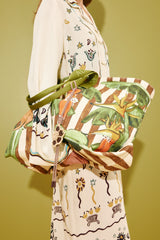 ALEMAIS - Toucan Tango Canvas Beach Tote - Multi