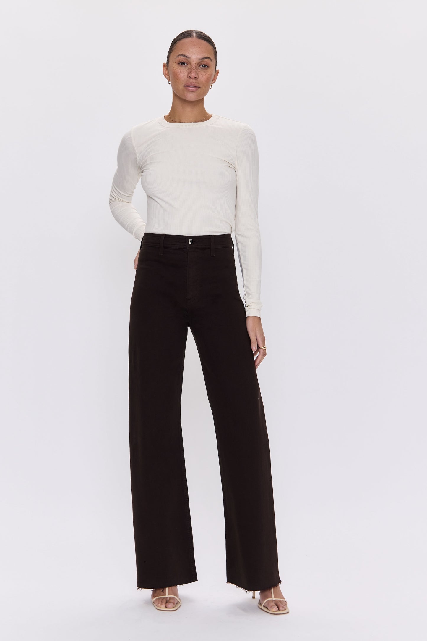 Pistola - Penny High Rise Wide Leg - Mocha