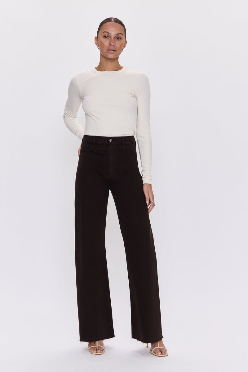 Pistola - Penny High Rise Wide Leg - Mocha
